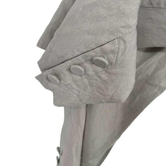 J.Jill Linen Stretch size XL Petite Pants Light Gray cropped - Picture 7 of 7